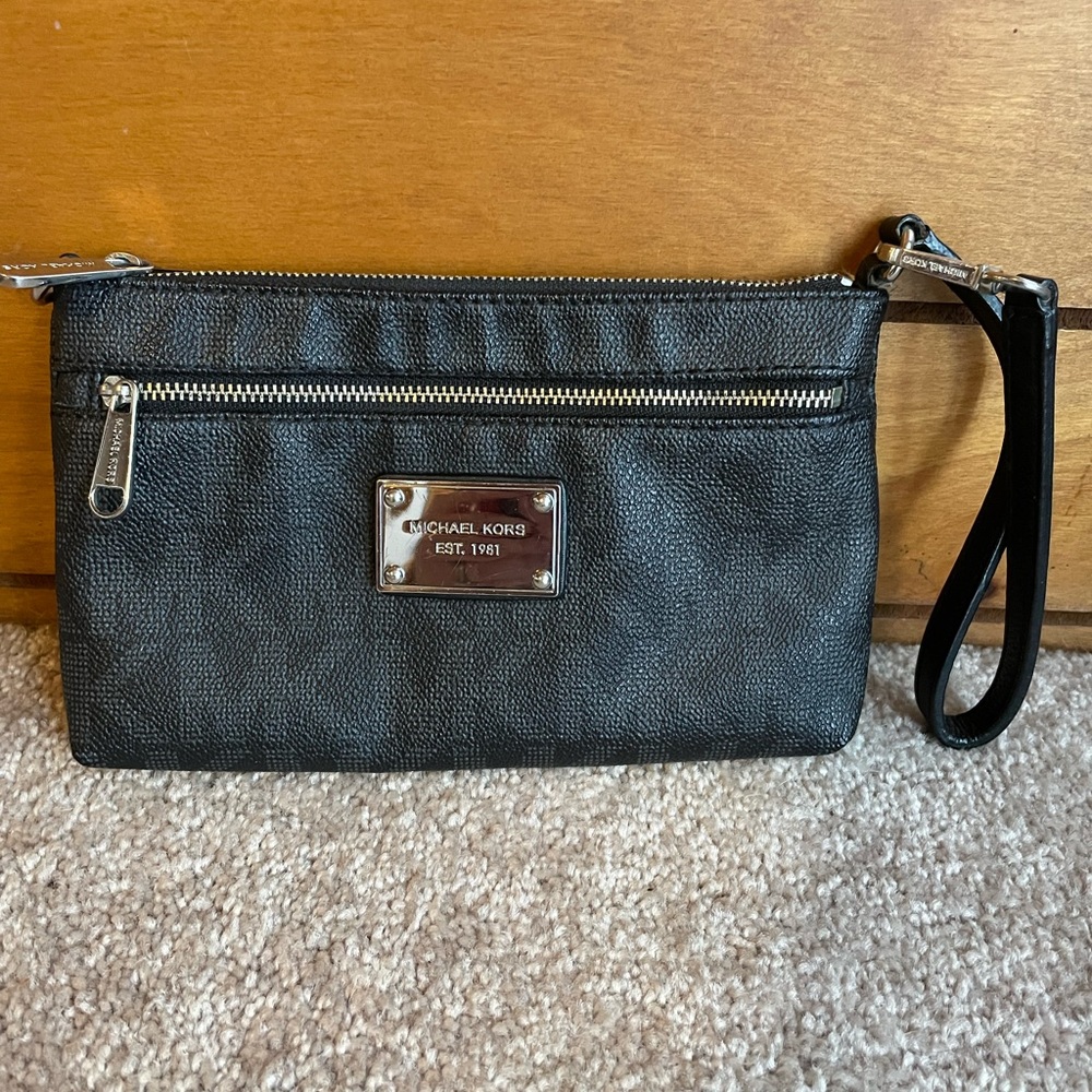 Michael Kors Black Wristlet
